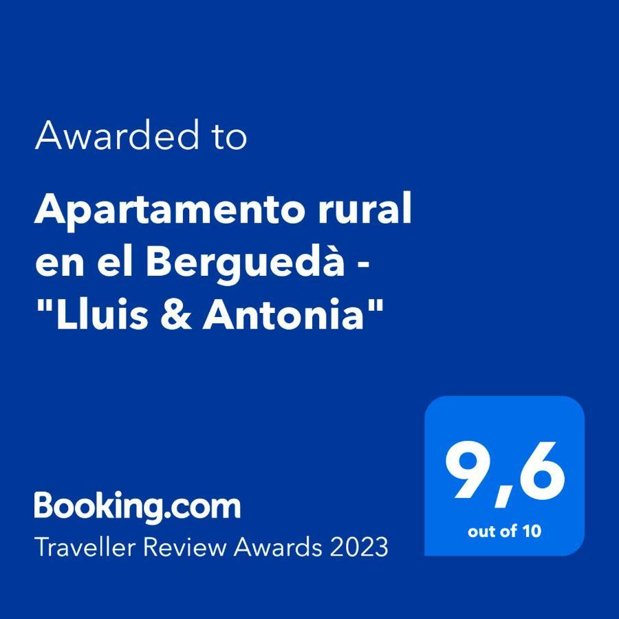Apartamento Rural En El Bergueda "Lluis & Antonia" A Ac Sant Jordi de Cercs Eksteriør billede