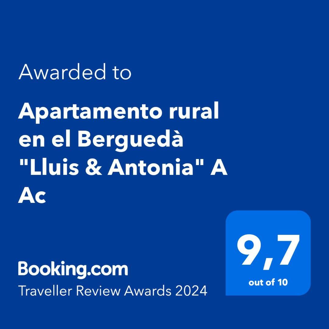Apartamento Rural En El Bergueda "Lluis & Antonia" A Ac Sant Jordi de Cercs Eksteriør billede
